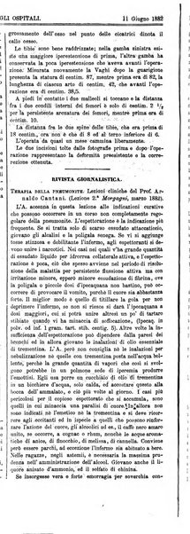 Gazzetta degli ospitali officiale per la pubblicazione degli atti del Consiglio degli Istituti ospitalieri di Milano