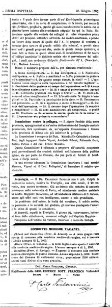 Gazzetta degli ospitali officiale per la pubblicazione degli atti del Consiglio degli Istituti ospitalieri di Milano