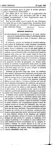 Gazzetta degli ospitali officiale per la pubblicazione degli atti del Consiglio degli Istituti ospitalieri di Milano