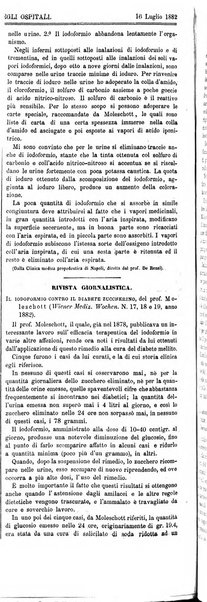 Gazzetta degli ospitali officiale per la pubblicazione degli atti del Consiglio degli Istituti ospitalieri di Milano