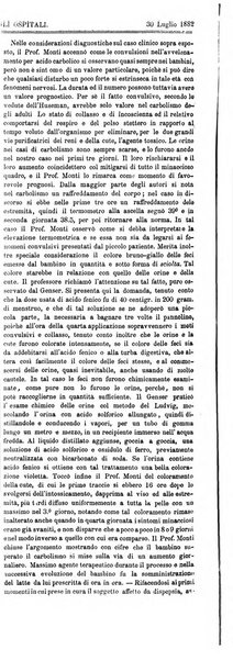 Gazzetta degli ospitali officiale per la pubblicazione degli atti del Consiglio degli Istituti ospitalieri di Milano