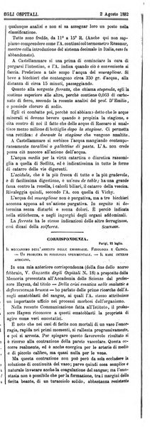 Gazzetta degli ospitali officiale per la pubblicazione degli atti del Consiglio degli Istituti ospitalieri di Milano