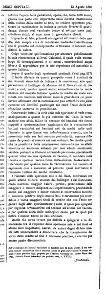 Gazzetta degli ospitali officiale per la pubblicazione degli atti del Consiglio degli Istituti ospitalieri di Milano