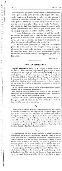 Gazzetta degli ospitali officiale per la pubblicazione degli atti del Consiglio degli Istituti ospitalieri di Milano