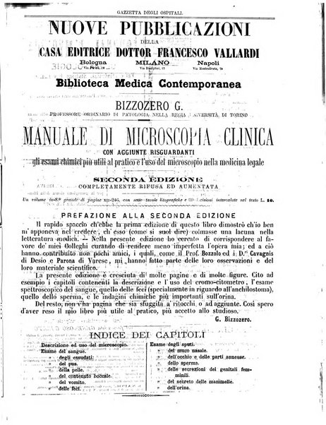 Gazzetta degli ospitali officiale per la pubblicazione degli atti del Consiglio degli Istituti ospitalieri di Milano