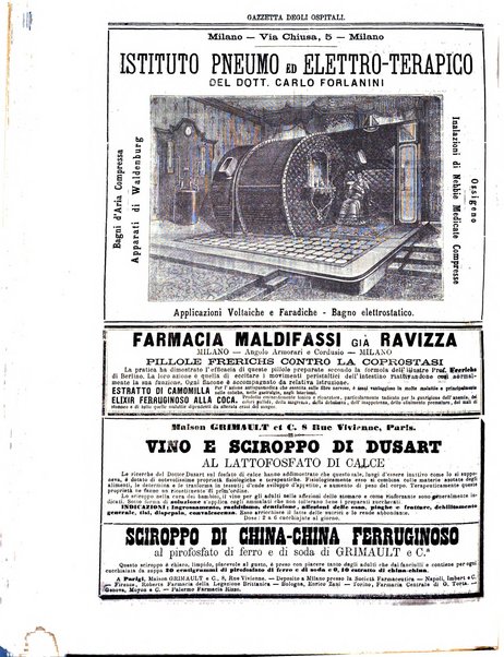 Gazzetta degli ospitali officiale per la pubblicazione degli atti del Consiglio degli Istituti ospitalieri di Milano