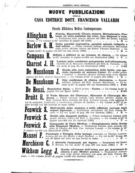 Gazzetta degli ospitali officiale per la pubblicazione degli atti del Consiglio degli Istituti ospitalieri di Milano