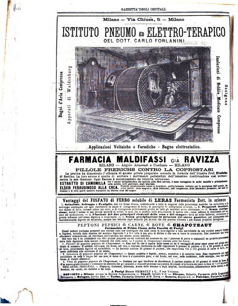 Gazzetta degli ospitali officiale per la pubblicazione degli atti del Consiglio degli Istituti ospitalieri di Milano