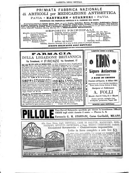 Gazzetta degli ospitali officiale per la pubblicazione degli atti del Consiglio degli Istituti ospitalieri di Milano