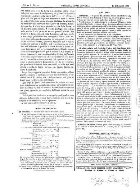 Gazzetta degli ospitali officiale per la pubblicazione degli atti del Consiglio degli Istituti ospitalieri di Milano