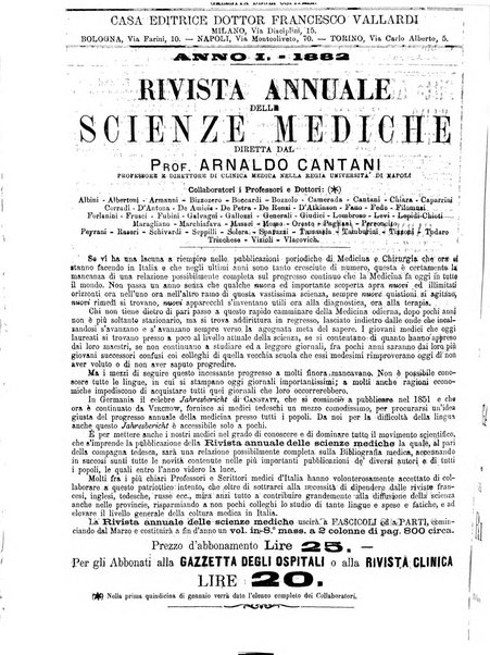 Gazzetta degli ospitali officiale per la pubblicazione degli atti del Consiglio degli Istituti ospitalieri di Milano