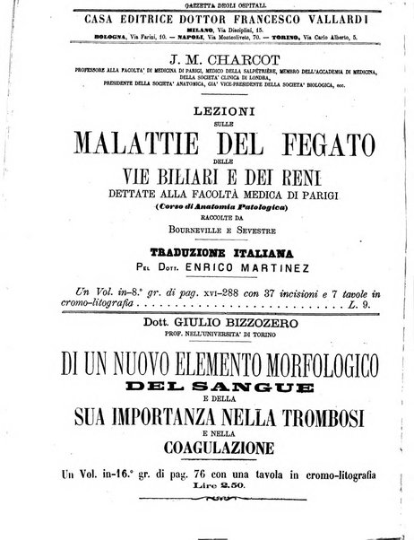 Gazzetta degli ospitali officiale per la pubblicazione degli atti del Consiglio degli Istituti ospitalieri di Milano