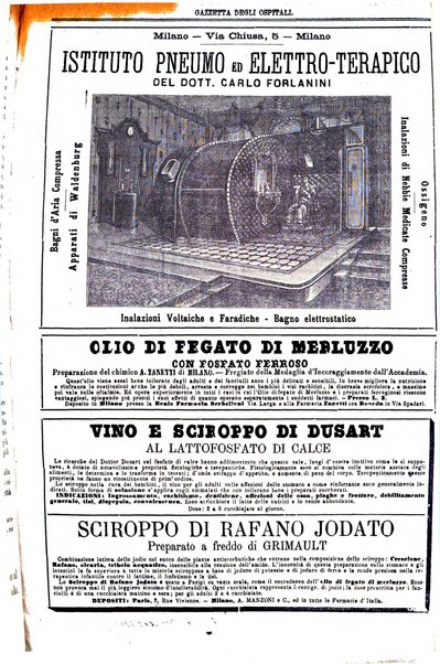 Gazzetta degli ospitali officiale per la pubblicazione degli atti del Consiglio degli Istituti ospitalieri di Milano