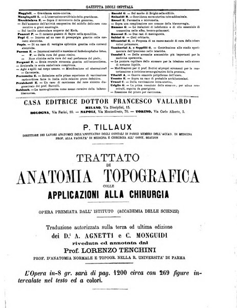 Gazzetta degli ospitali officiale per la pubblicazione degli atti del Consiglio degli Istituti ospitalieri di Milano