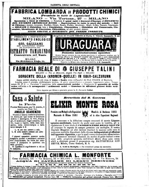 Gazzetta degli ospitali officiale per la pubblicazione degli atti del Consiglio degli Istituti ospitalieri di Milano