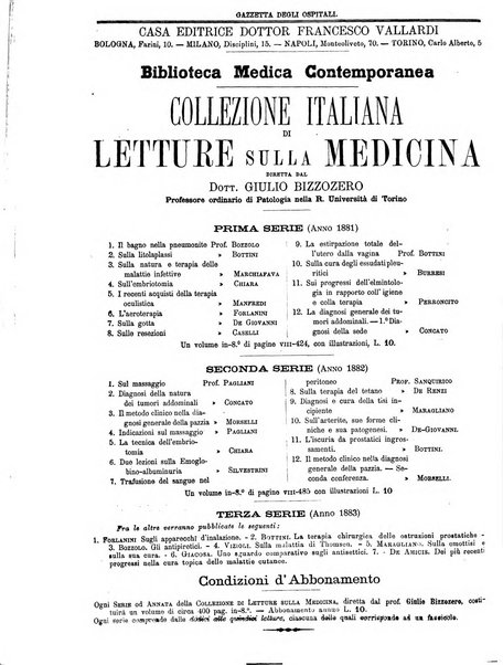 Gazzetta degli ospitali officiale per la pubblicazione degli atti del Consiglio degli Istituti ospitalieri di Milano