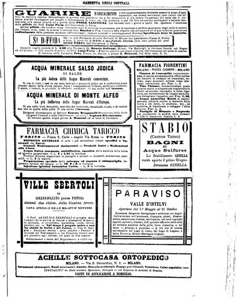 Gazzetta degli ospitali officiale per la pubblicazione degli atti del Consiglio degli Istituti ospitalieri di Milano