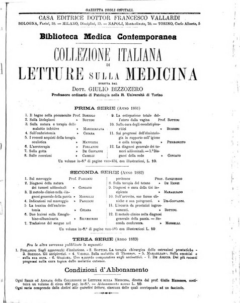 Gazzetta degli ospitali officiale per la pubblicazione degli atti del Consiglio degli Istituti ospitalieri di Milano