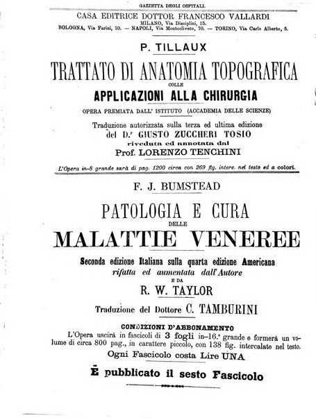 Gazzetta degli ospitali officiale per la pubblicazione degli atti del Consiglio degli Istituti ospitalieri di Milano