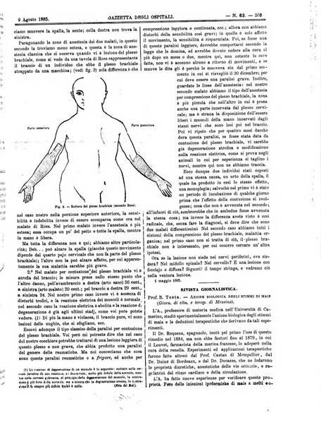 Gazzetta degli ospitali officiale per la pubblicazione degli atti del Consiglio degli Istituti ospitalieri di Milano