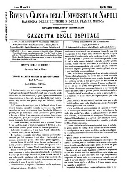 Gazzetta degli ospitali officiale per la pubblicazione degli atti del Consiglio degli Istituti ospitalieri di Milano