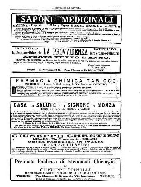 Gazzetta degli ospitali officiale per la pubblicazione degli atti del Consiglio degli Istituti ospitalieri di Milano