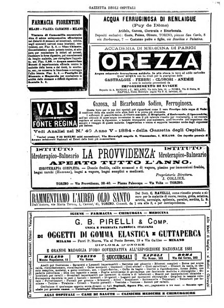 Gazzetta degli ospitali officiale per la pubblicazione degli atti del Consiglio degli Istituti ospitalieri di Milano