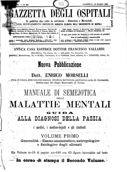 Gazzetta degli ospitali officiale per la pubblicazione degli atti del Consiglio degli Istituti ospitalieri di Milano