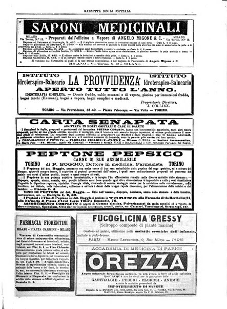 Gazzetta degli ospitali officiale per la pubblicazione degli atti del Consiglio degli Istituti ospitalieri di Milano