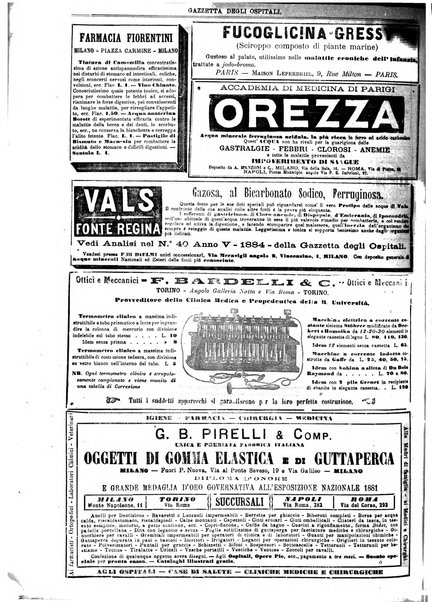 Gazzetta degli ospitali officiale per la pubblicazione degli atti del Consiglio degli Istituti ospitalieri di Milano