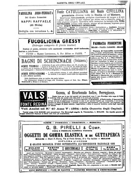 Gazzetta degli ospitali officiale per la pubblicazione degli atti del Consiglio degli Istituti ospitalieri di Milano