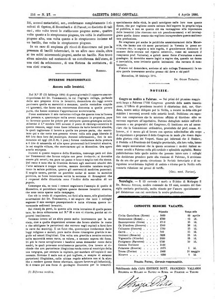 Gazzetta degli ospitali officiale per la pubblicazione degli atti del Consiglio degli Istituti ospitalieri di Milano