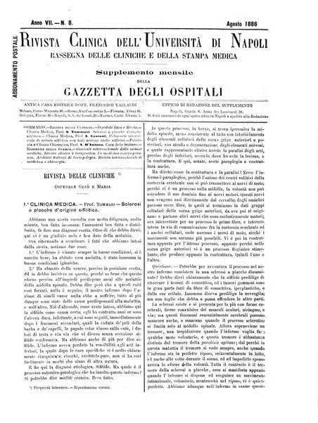 Gazzetta degli ospitali officiale per la pubblicazione degli atti del Consiglio degli Istituti ospitalieri di Milano