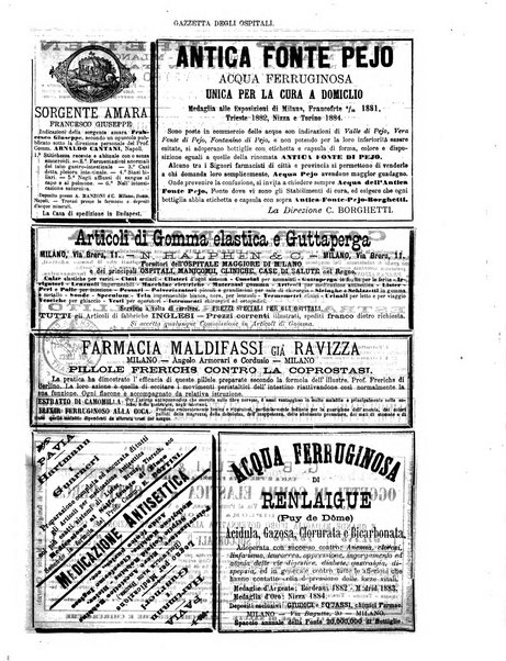 Gazzetta degli ospitali officiale per la pubblicazione degli atti del Consiglio degli Istituti ospitalieri di Milano