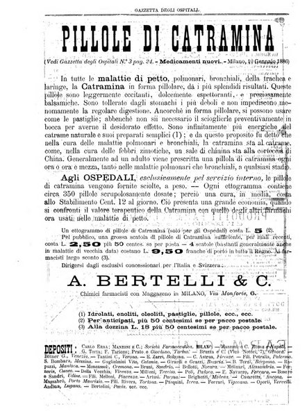 Gazzetta degli ospitali officiale per la pubblicazione degli atti del Consiglio degli Istituti ospitalieri di Milano