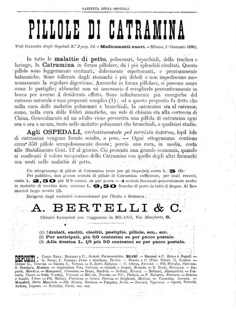 Gazzetta degli ospitali officiale per la pubblicazione degli atti del Consiglio degli Istituti ospitalieri di Milano