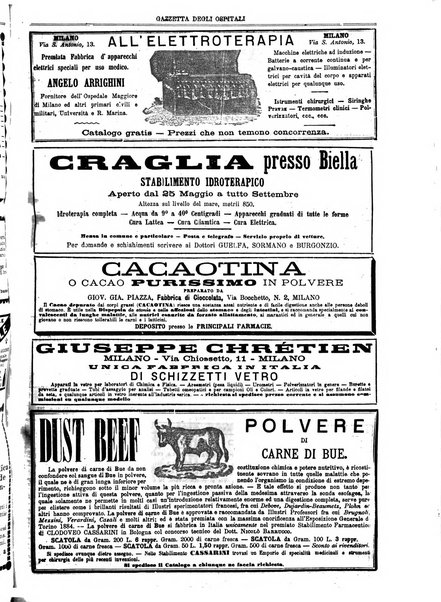 Gazzetta degli ospitali officiale per la pubblicazione degli atti del Consiglio degli Istituti ospitalieri di Milano