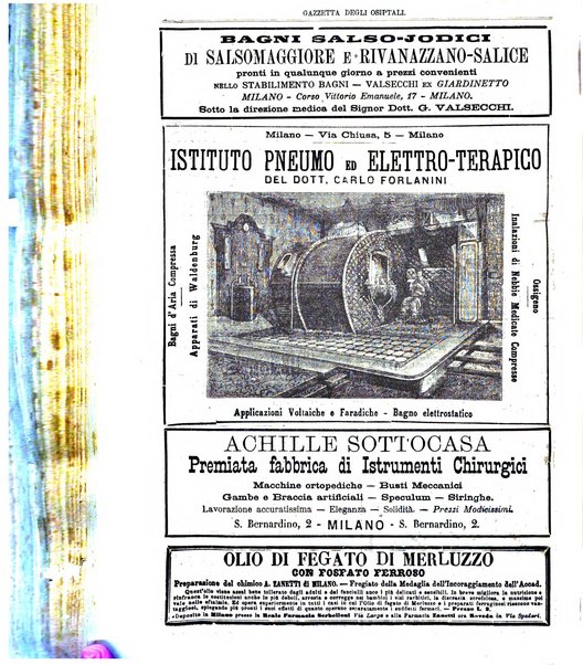 Gazzetta degli ospitali officiale per la pubblicazione degli atti del Consiglio degli Istituti ospitalieri di Milano