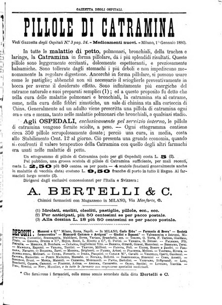 Gazzetta degli ospitali officiale per la pubblicazione degli atti del Consiglio degli Istituti ospitalieri di Milano