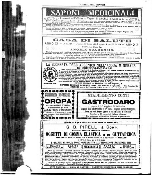 Gazzetta degli ospitali officiale per la pubblicazione degli atti del Consiglio degli Istituti ospitalieri di Milano