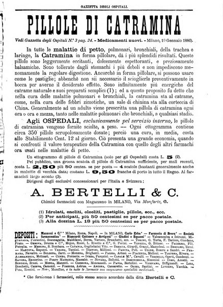 Gazzetta degli ospitali officiale per la pubblicazione degli atti del Consiglio degli Istituti ospitalieri di Milano