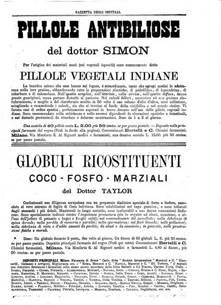 Gazzetta degli ospitali officiale per la pubblicazione degli atti del Consiglio degli Istituti ospitalieri di Milano