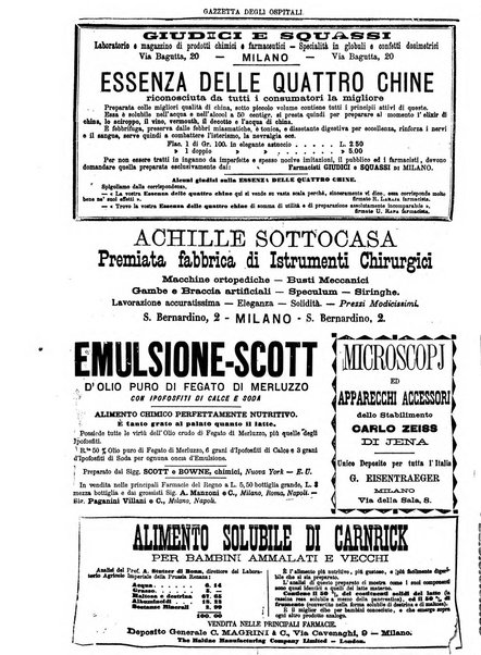 Gazzetta degli ospitali officiale per la pubblicazione degli atti del Consiglio degli Istituti ospitalieri di Milano