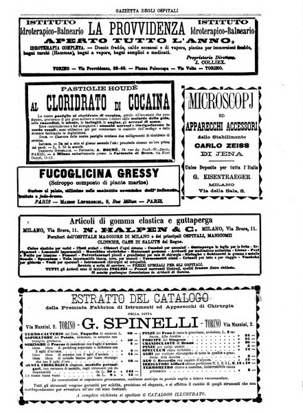 Gazzetta degli ospitali officiale per la pubblicazione degli atti del Consiglio degli Istituti ospitalieri di Milano