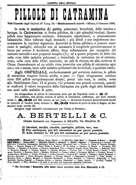 Gazzetta degli ospitali officiale per la pubblicazione degli atti del Consiglio degli Istituti ospitalieri di Milano