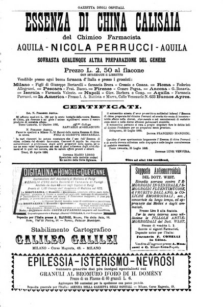 Gazzetta degli ospitali officiale per la pubblicazione degli atti del Consiglio degli Istituti ospitalieri di Milano