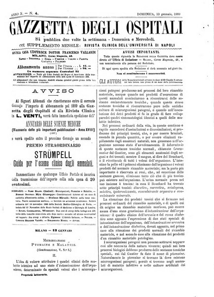 Gazzetta degli ospitali officiale per la pubblicazione degli atti del Consiglio degli Istituti ospitalieri di Milano