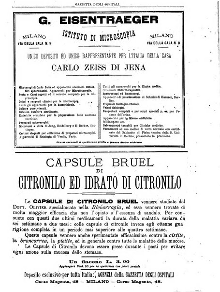 Gazzetta degli ospitali officiale per la pubblicazione degli atti del Consiglio degli Istituti ospitalieri di Milano