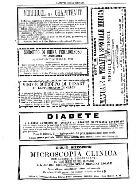 Gazzetta degli ospitali officiale per la pubblicazione degli atti del Consiglio degli Istituti ospitalieri di Milano