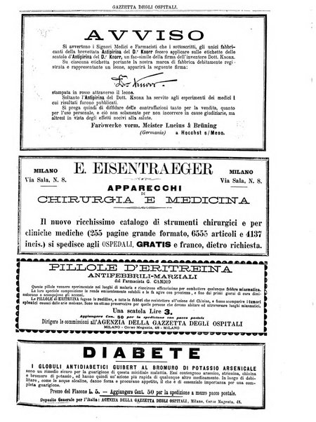 Gazzetta degli ospitali officiale per la pubblicazione degli atti del Consiglio degli Istituti ospitalieri di Milano